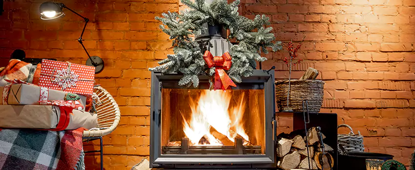 Travis Industries Linear Gas Fireplace Installation in Melrose, Massachusetts
