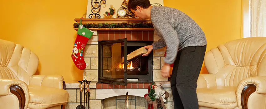 Rusted Metal Fireplace Restoration in Melrose, Massachusetts