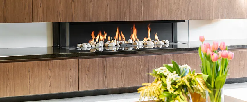 Double-height Fireplace Design Refurbishment in Melrose, Massachusetts